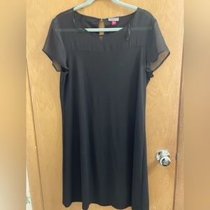Black, knee length dress by Vince Camuto
